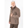 Parka multipoches beige foncé