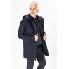 Parka marine à capuche avec poches