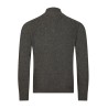 Pull col camionneur anthracite en laine d'agneau