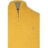 Pull col camionneur zippé avec broderie bayard