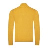 Pull col camionneur jaune en laine d'agneau coupe confort