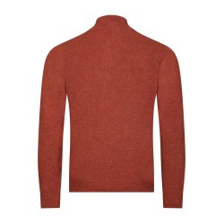 Pull col camionneur rouge coupe régulière