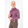 Chemise à carreaux rouge