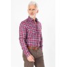 Chemise à carreaux rouge