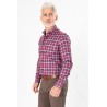 Chemise à carreaux rouge