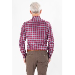 Chemise à carreaux rouge