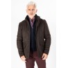 Parka en suédine marron séperlante