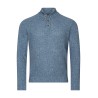 pull chiné bleu col camionneur bayard