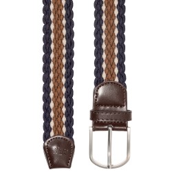 ceinture-tressée-marine-et-marron