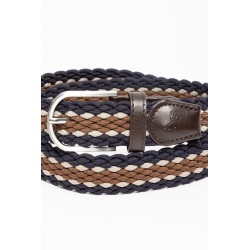 ceinture-tressée-marine-et-marron
