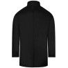 manteau en laine mélangée noir fermeture boutons
