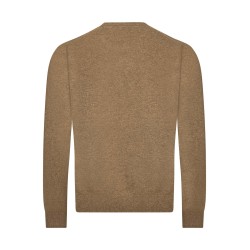 pull col rond coupe droite en laine mélangée