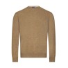 pull noisette col rond en laine mélangée bayard