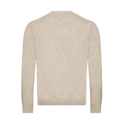 pull gris perle en laine mélangée coupe droite bayard