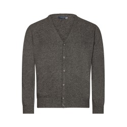 Gilet zippé en laine gris