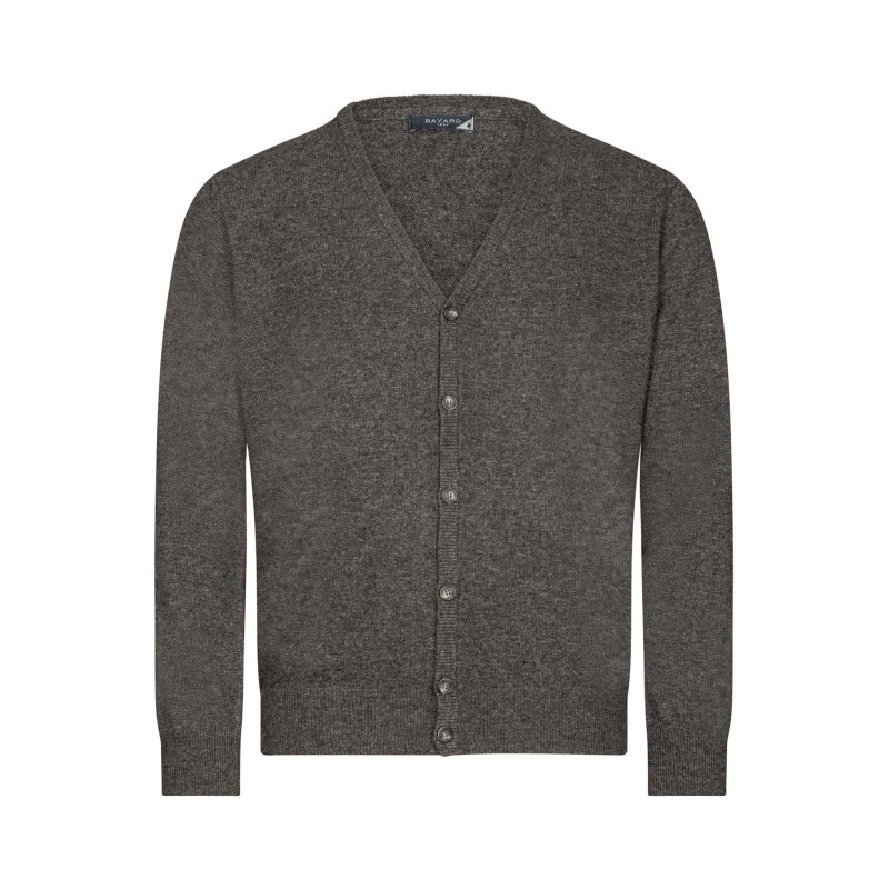 Gilet zippé en laine gris