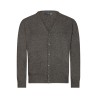 Gilet zippé en laine gris
