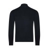 Gilet zippé marine laine et acrylique