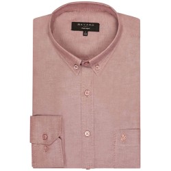 chemise oxford rouge en coton bayard