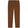 pantalon toile coupe ajustée couleur brique