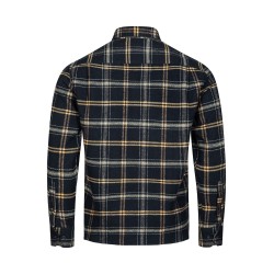 chemise carreaux bleu marine en coton bio bayard