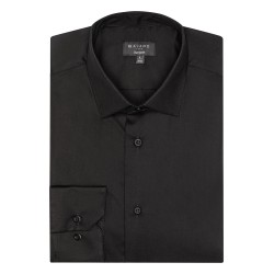 chemise noire coupe ajutée bayard