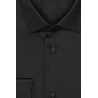 chemise noire manches longues