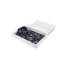 chemise bleu marine motifs fleuris coupe ajustée