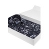 chemise en coton bleu marine à motifs fleuris bayard