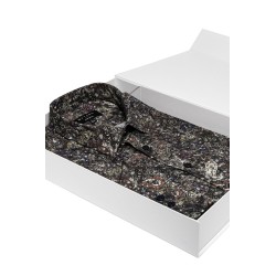 chemise kaki imprimé cachemire bayard