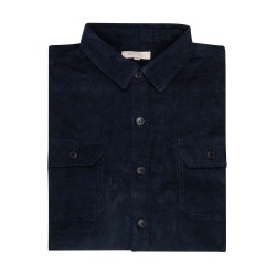 sur-chemise en velours bleu marine bayard
