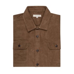 sur-chemise camel en velours de coton bayard