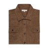 sur-chemise camel en velours de coton bayard