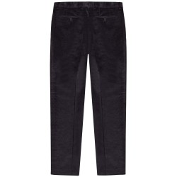 pantalon bleu marine en velours de coton