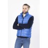 gilet matelassé sans manches couleur bleue