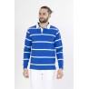 polo bleu en coton bayard