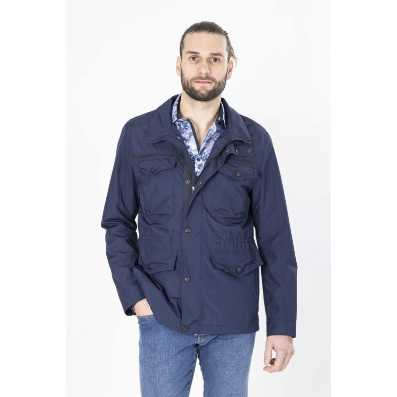 parka bleu marine en polyester bayard