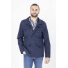 parka bleu marine en polyester bayard