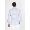 chemise en coton mélangé coupe ajustée