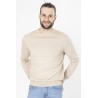 pull beige col rond bayard