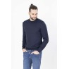 pull en coton marine col rond