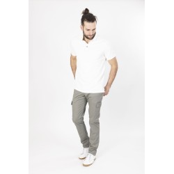 pantalon cargo chino kaki en coton