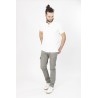 pantalon cargo chino kaki en coton