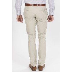 pantalon toile chino beige