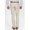 pantalon toile chino beige