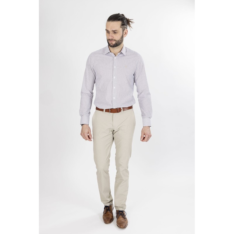 Pantalon la toile homme avec chemise cheap