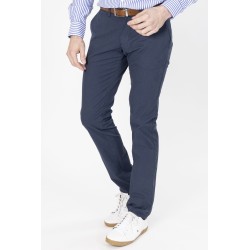 chino bleu marine en coton