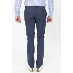 pantalon en toile bleu marine en coton