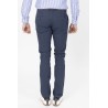 pantalon en toile bleu marine en coton