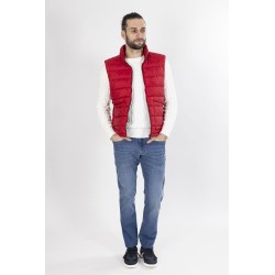 gilet matelassé rouge